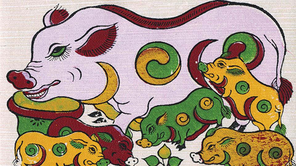 Sự tích về "con lợn canh ba" và cây Huyết dụ