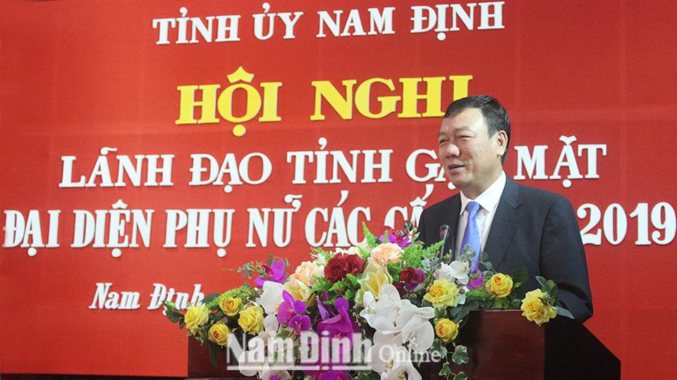 Lãnh đạo tỉnh gặp mặt đại diện phụ nữ các cấp năm 2019