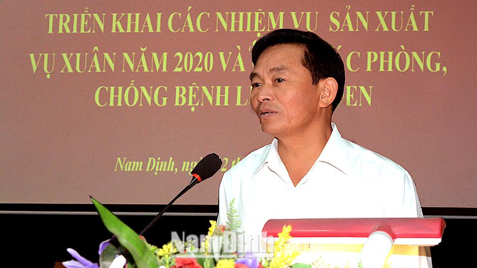 Triển khai nhiệm vụ sản xuất vụ xuân 2020