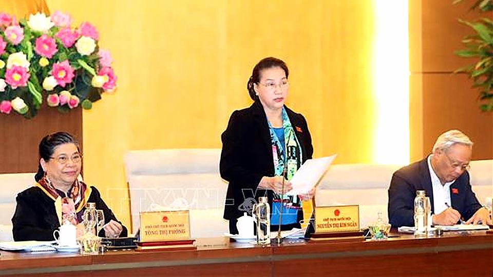 Khai mạc phiên họp thứ 40 của Ủy ban Thường vụ Quốc hội