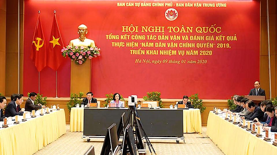 Hội nghị trực tuyến toàn quốc về công tác dân vận