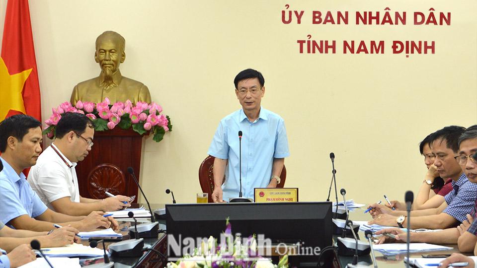 Kết luận của Chủ tịch UBND tỉnh tại hội nghị trực tuyến với các huyện, thành phố về công tác phòng, chống dịch COVID-19 và tình hình triển khai thực hiện Nghị quyết 42/NQ-CP, Quyết định số 15/2020/QĐ-TTg