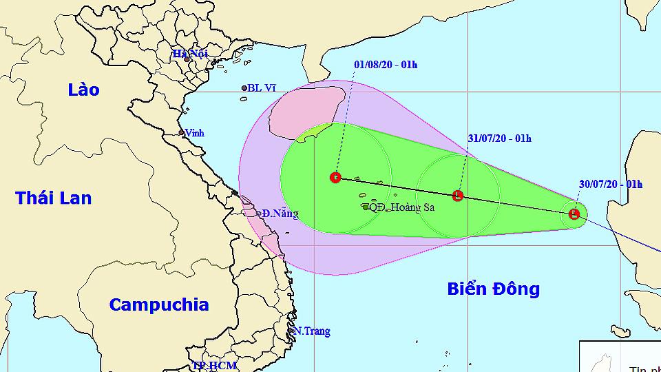 Tin về vùng áp thấp gần Biển Đông
