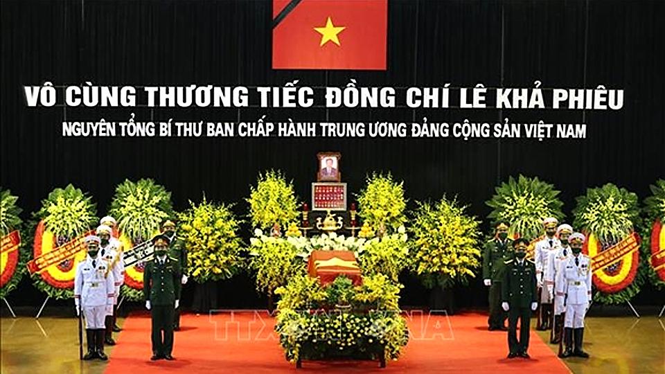 Cử hành trọng thể Lễ truy điệu nguyên Tổng Bí thư Lê Khả Phiêu