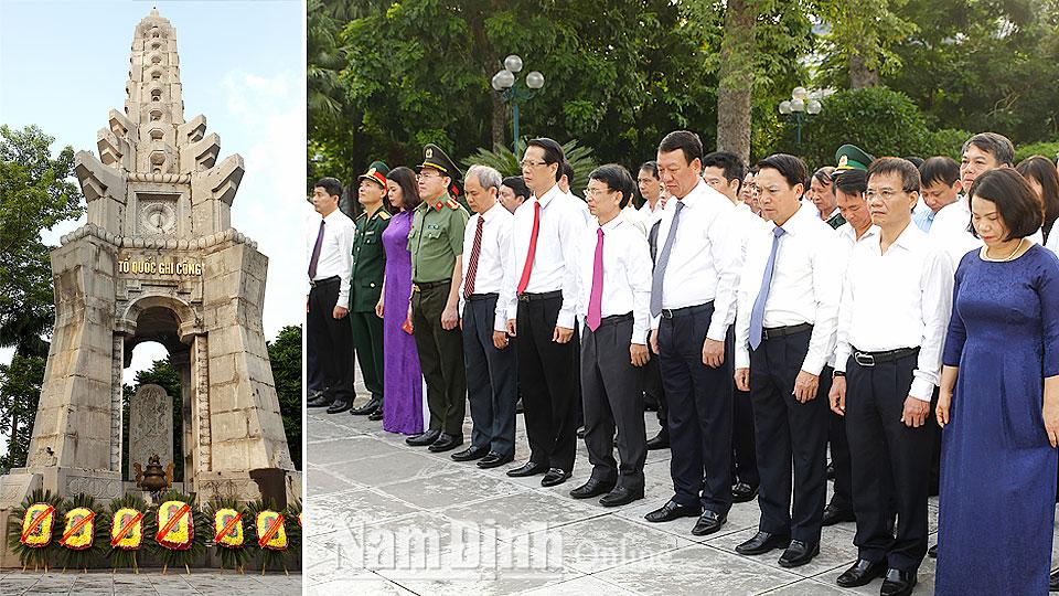 Dâng hương, đặt vòng hoa viếng các Anh hùng Liệt sĩ