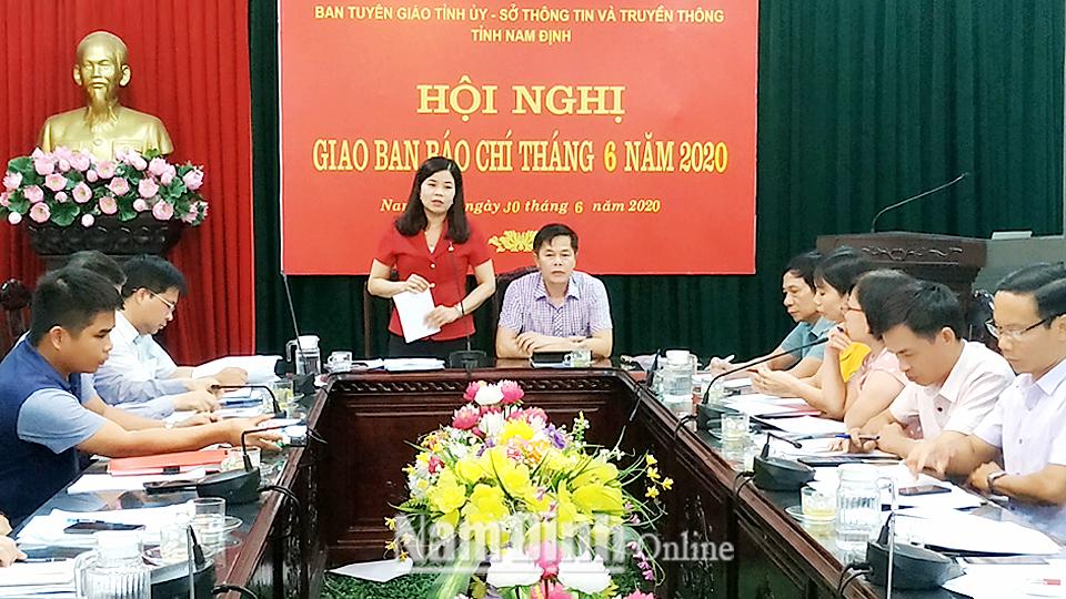 Giao ban báo chí tháng 9