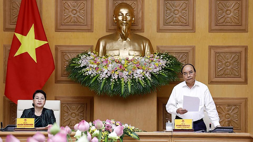 Ban cán sự Đảng Chính phủ và Đảng đoàn Quốc hội họp chuẩn bị Kỳ họp Quốc hội thứ mười