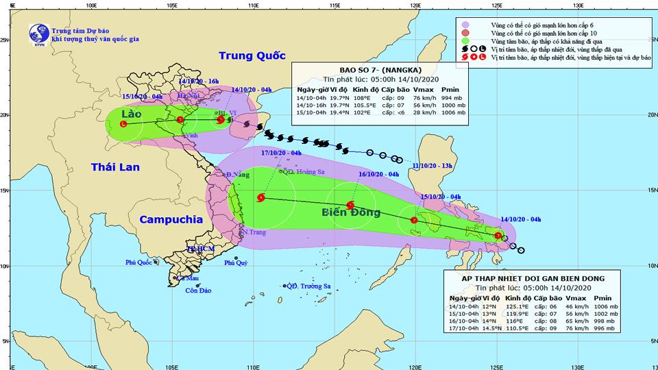 TIN BÃO KHẨN CẤP (Cơn bão số 7)