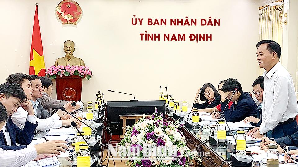 Đoàn công tác Uỷ ban Bảo vệ môi trường lưu vực sông Nhuệ - Đáy làm việc với tỉnh ta