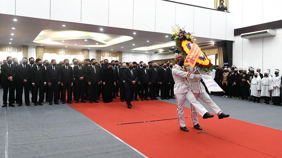 Tổ chức trọng thể Lễ viếng nguyên Phó Thủ tướng Chính phủ Trương Vĩnh Trọng