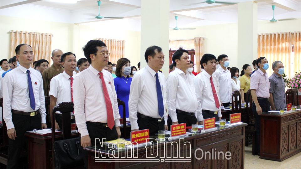 HĐND huyện Nam Trực khóa XVIII tổ chức kỳ họp thứ nhất