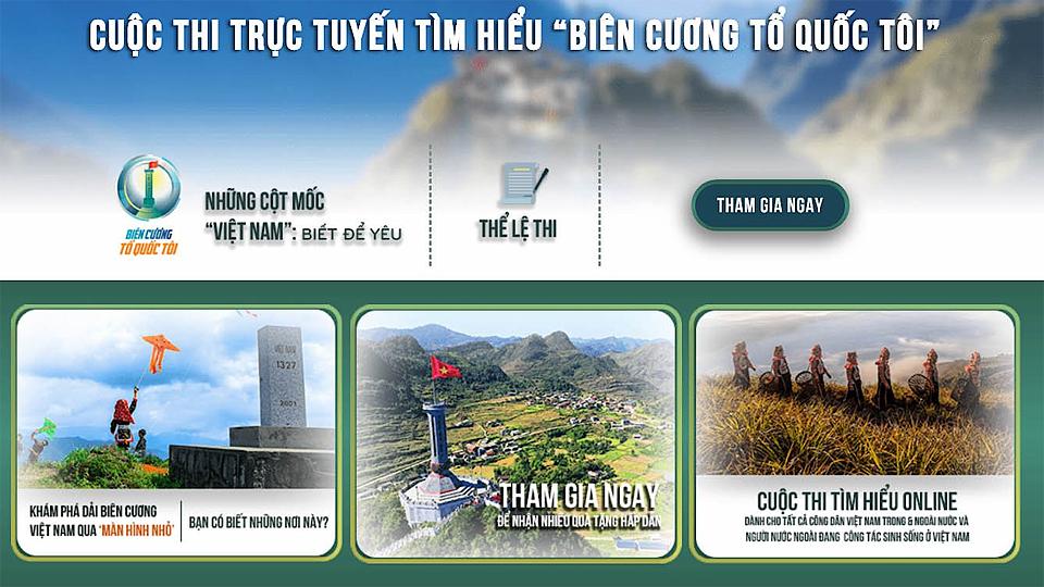 Triển khai cuộc thi trực tuyến tìm hiểu "Biên cương Tổ quốc tôi"