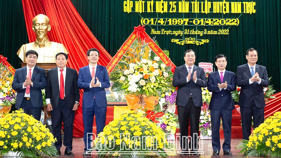 Huyện Nam Trực tổ chức kỷ niệm 25 năm tái lập huyện