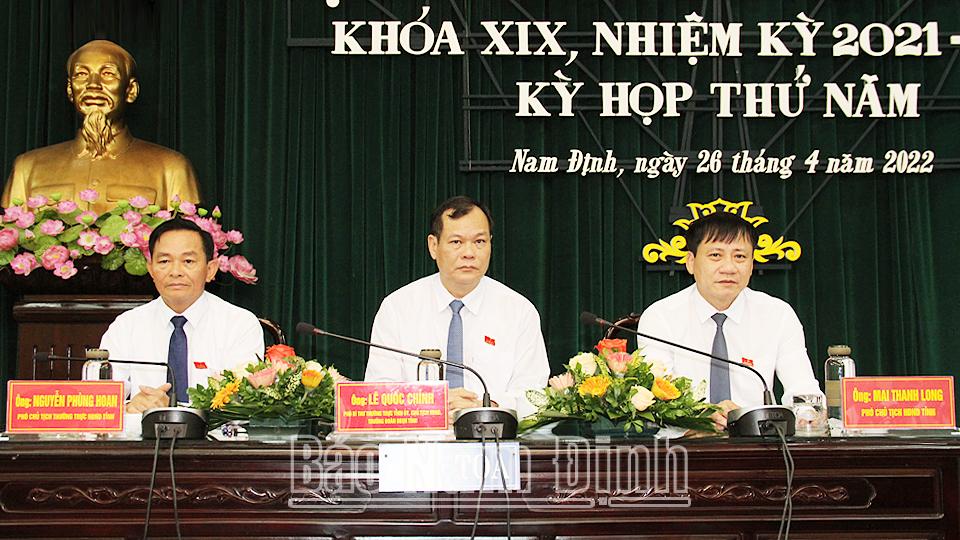 Kỳ họp thứ 5, Hội đồng nhân dân tỉnh khóa XIX thông qua 55 Nghị quyết