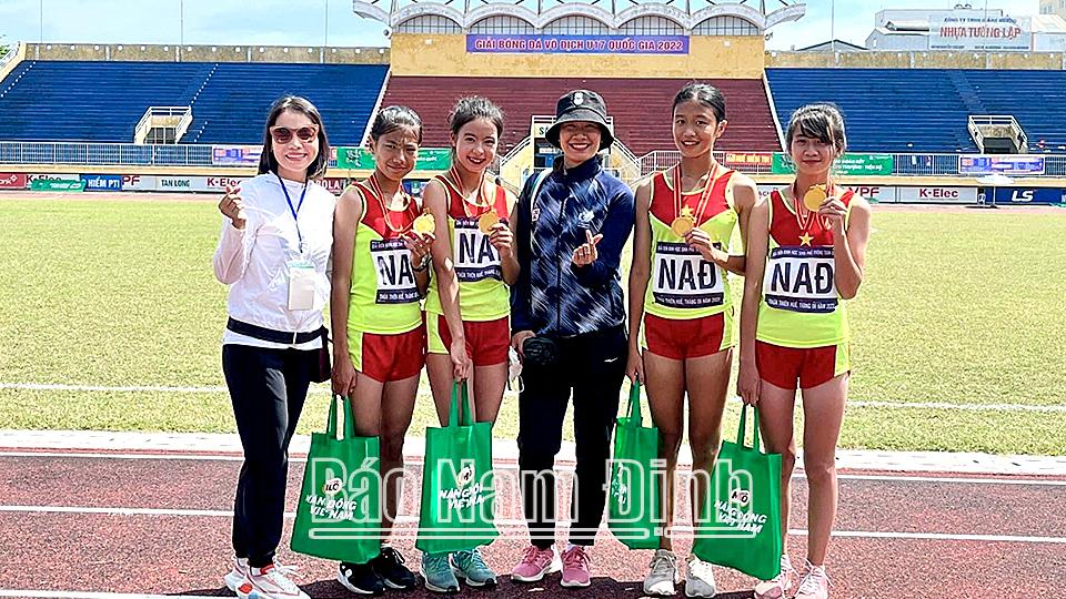 Nam Định đứng thứ Nhất toàn đoàn tại Giải Điền kinh học sinh phổ thông toàn quốc năm 2022