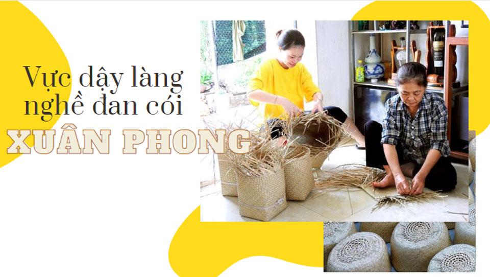 Vực dậy làng nghề đan cói Xuân Phong
