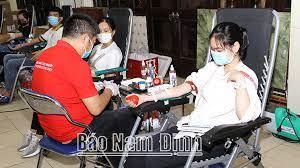 Hội Chữ thập đỏ huyện Giao Thủy tổ chức chương trình hiến máu tình nguyện